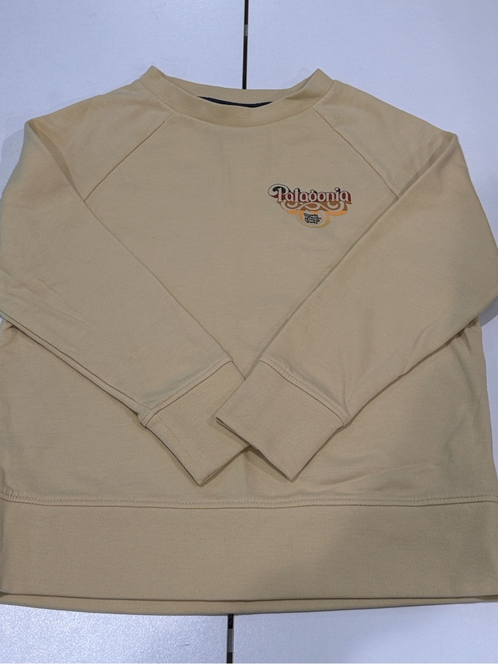 Patagonia Men’s Pale Yellow Crewneck Sweatshirt